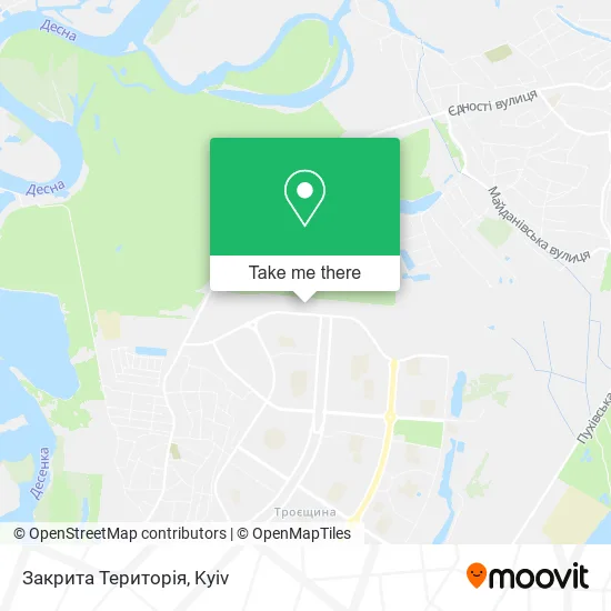 Карта Закрита Територія