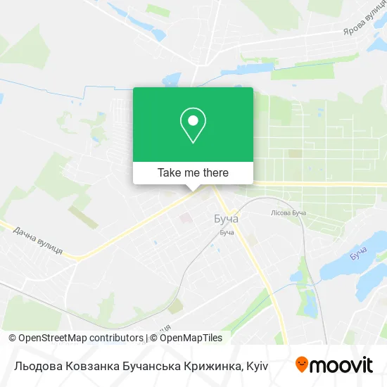 Карта Льодова Ковзанка Бучанська Крижинка