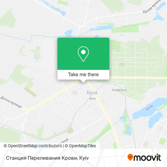 Карта Станция Переливания Крови