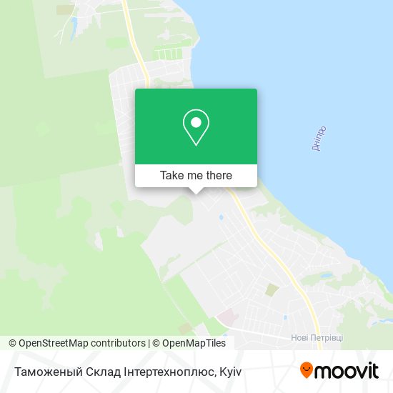 Карта Таможеный Склад Інтертехноплюс