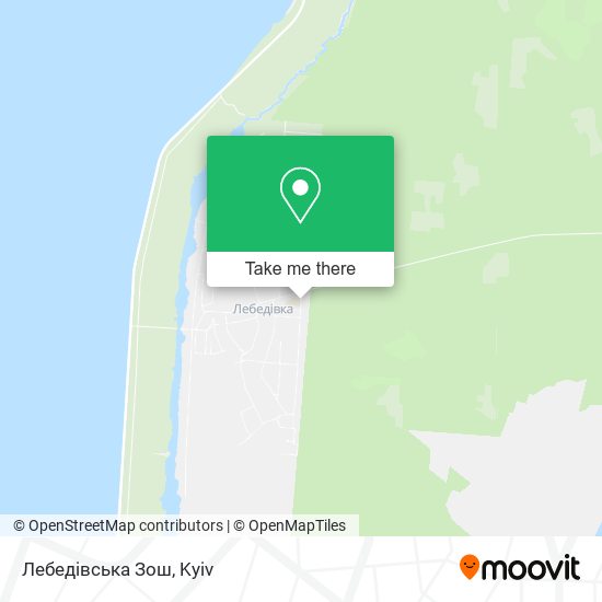 Лебедівська Зош map
