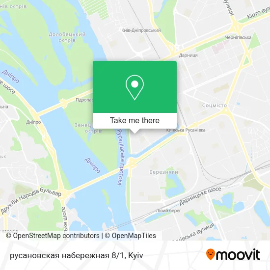 Карта русановская набережная 8/1