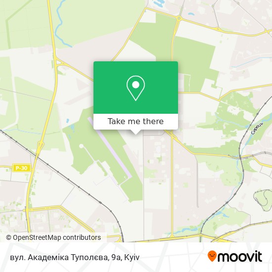 вул. Академіка Туполєва, 9а map