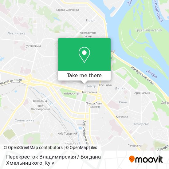 Перекресток Владимирская / Богдана Хмельницкого map