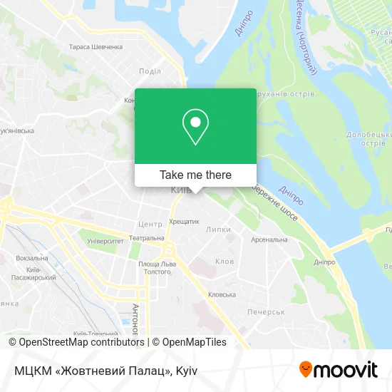 Карта МЦКМ «Жовтневий Палац»