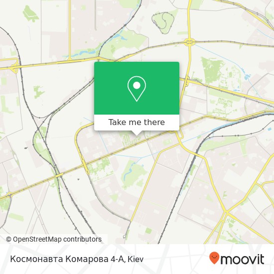 Космонавта Комарова 4-А map