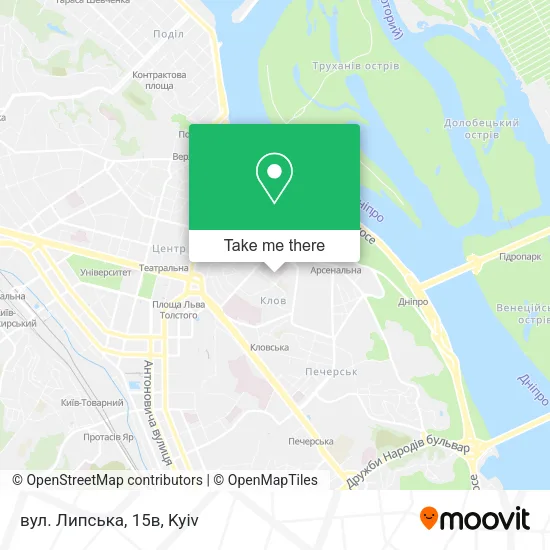 Карта вул. Липська, 15в