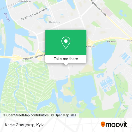 Карта Кафе Эпицентр