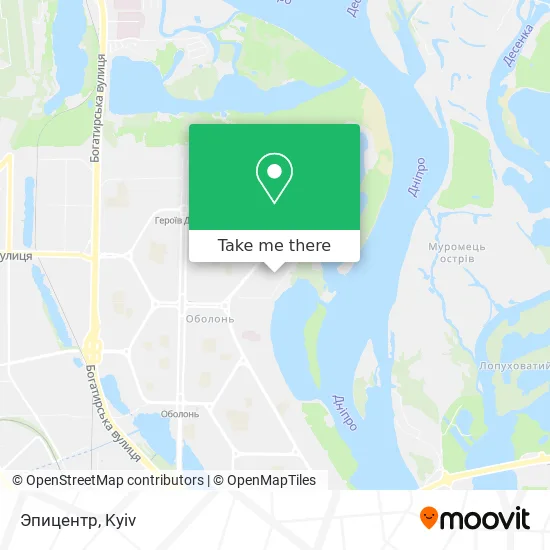 Эпицентр map