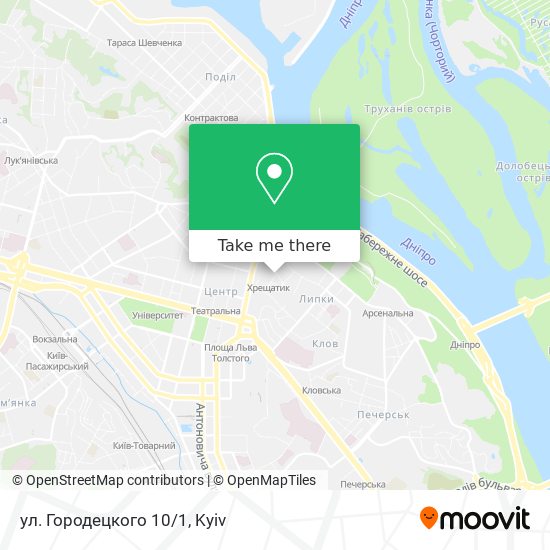 Карта ул. Городецкого 10/1