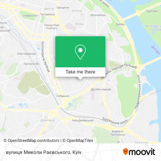 вулиця Миколи Раєвського map