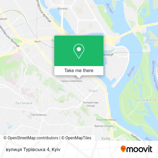 Карта вулиця Турівська 4
