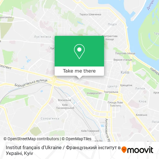 Institut français d'Ukraine / Французький інститут в Україні map