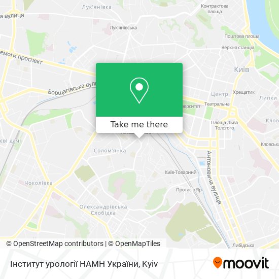 Інститут урології НАМН України map