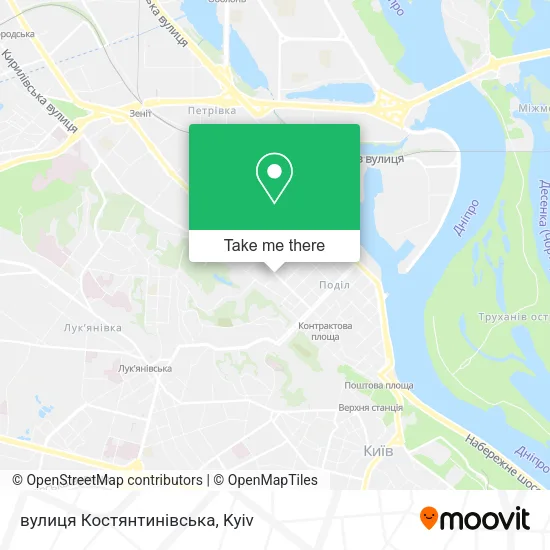 Карта вулиця Костянтинівська