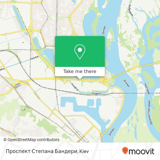 Проспект Степана Бандери map