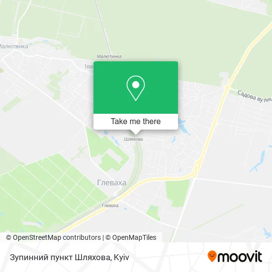 Карта Зупинний пункт Шляхова