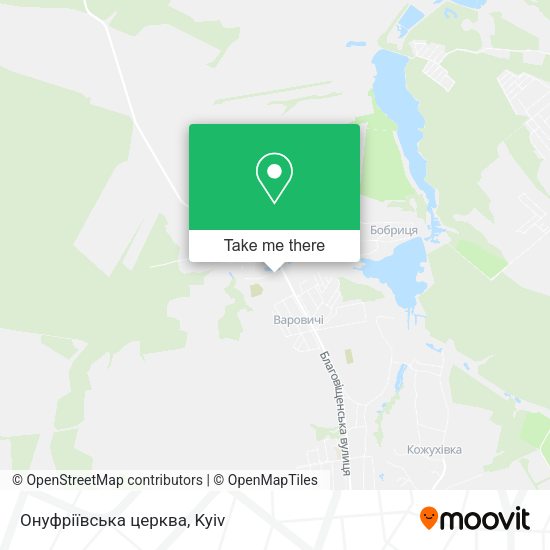 Карта Онуфріївська церква