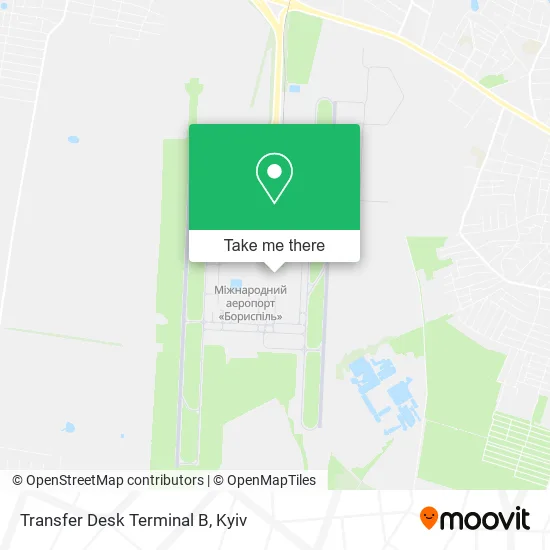 Transfer Desk Terminal B map