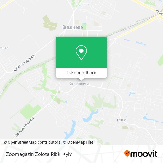 Zoomagazin Zolota Ribk map