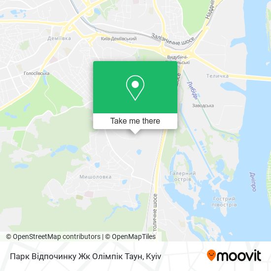 Парк Відпочинку Жк Олімпік Таун map