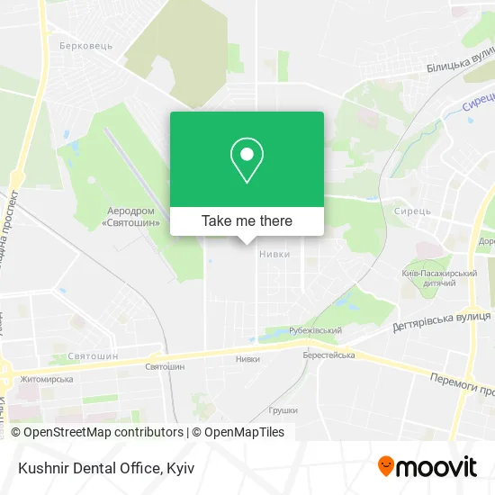 Карта Kushnir Dental Office