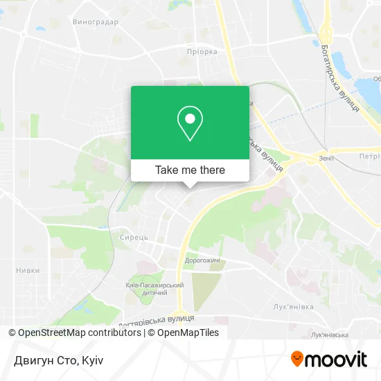 Карта Двигун Сто