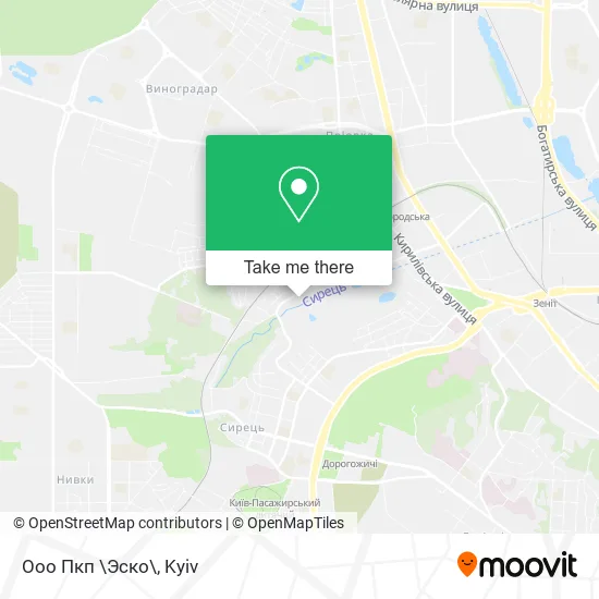 Карта Ооо Пкп \Эско\