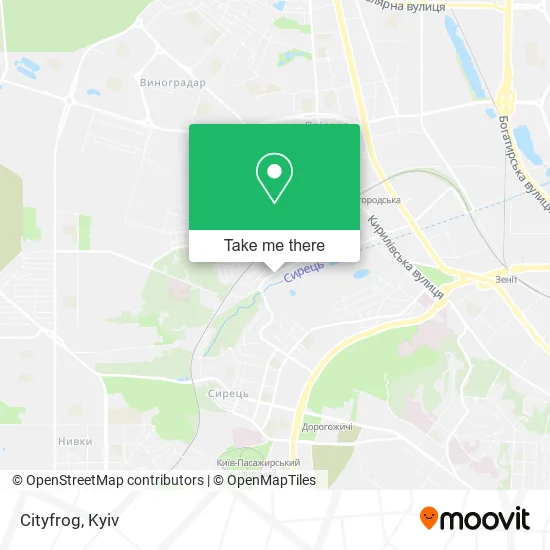 Карта Cityfrog