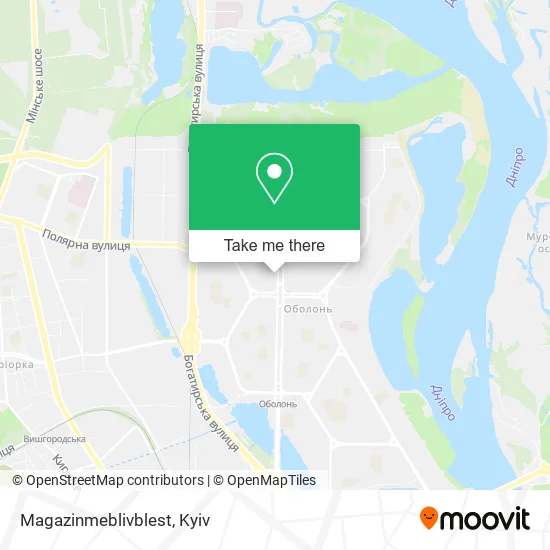Карта Magazinmeblivblest