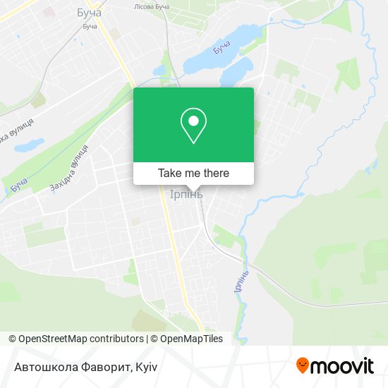 Карта Автошкола Фаворит