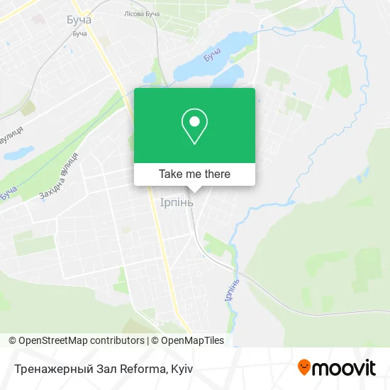 Карта Тренажерный Зал Reforma