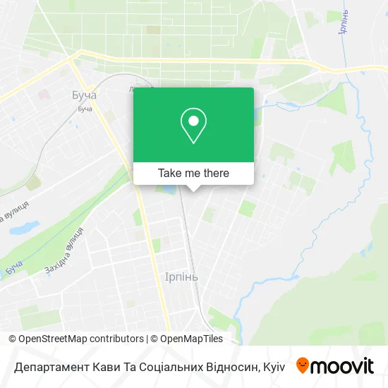 Карта Департамент Кави Та Соціальних Відносин