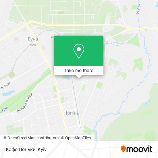 Карта Кафе Пеньки
