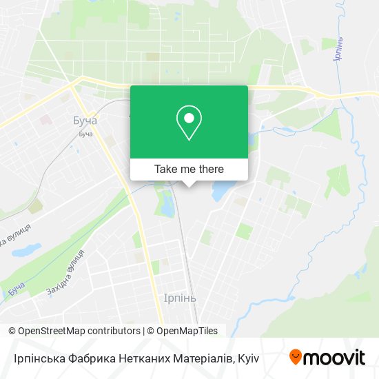 Карта Ірпінська Фабрика Нетканих Матеріалів