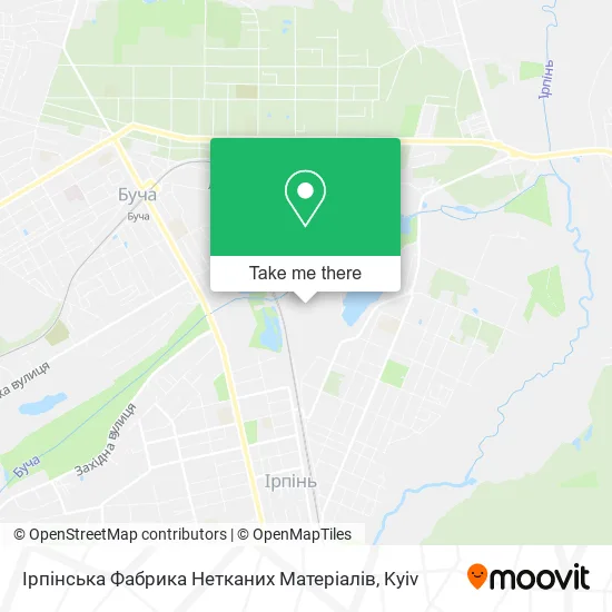 Ірпінська Фабрика Нетканих Матеріалів map