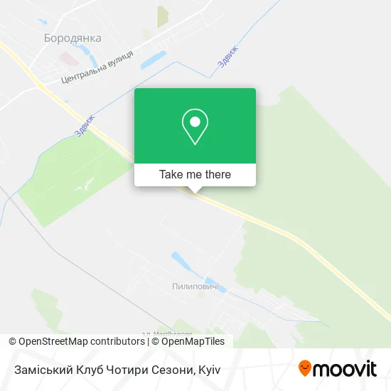 Заміський Клуб Чотири Сезони map