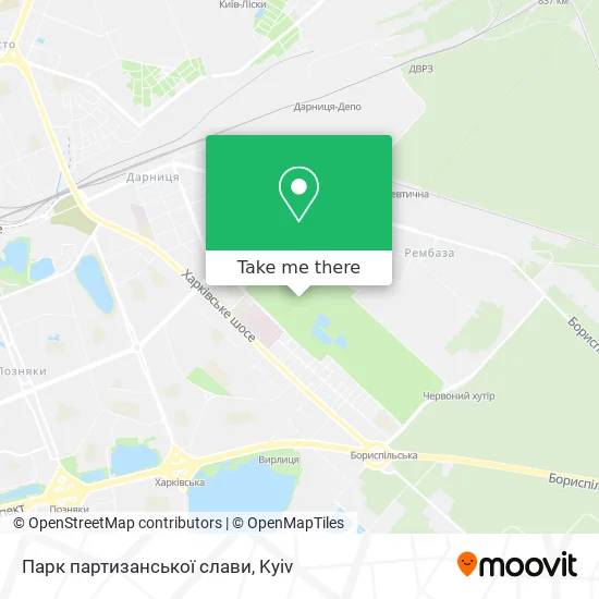 Парк партизанської слави map