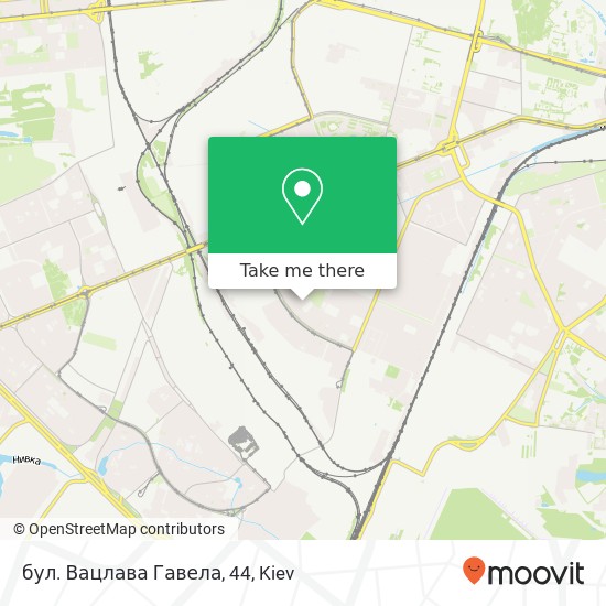 Карта бул. Вацлава Гавела, 44