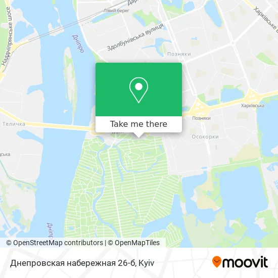 Днепровская набережная 26-б map