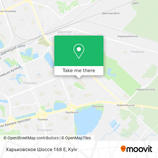 Харьковское Шоссе 168 Е map