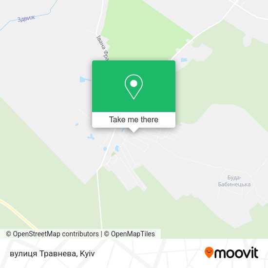 Карта вулиця Травнева