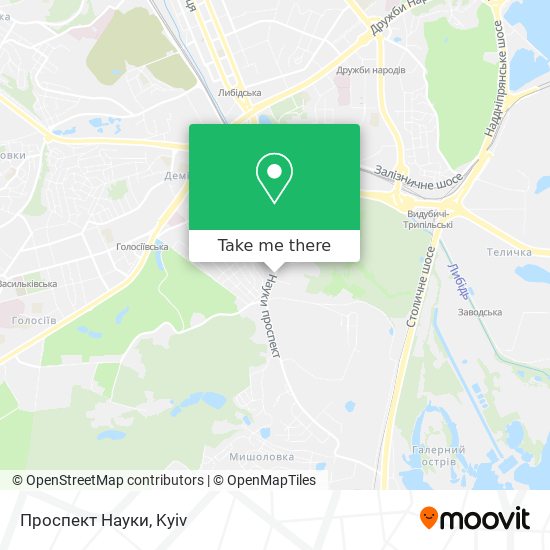 Проспект Науки map