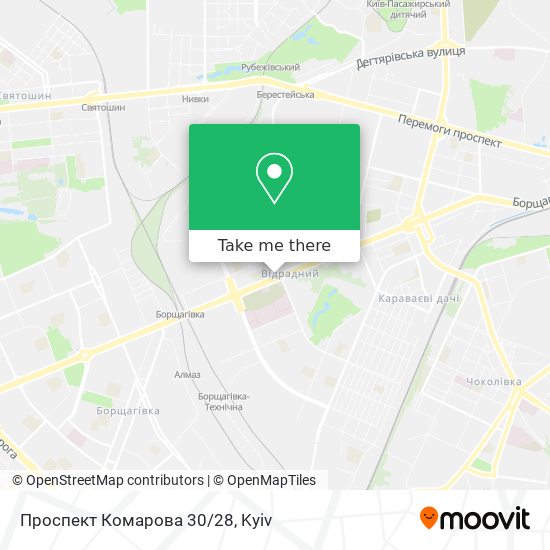 Проспект Комарова 30/28 map