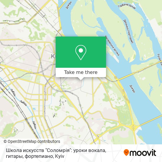 Школа искусств "Соломрія": уроки вокала, гитары, фортепиано map