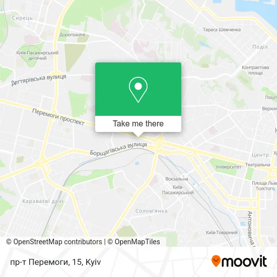 Карта пр-т Перемоги, 15