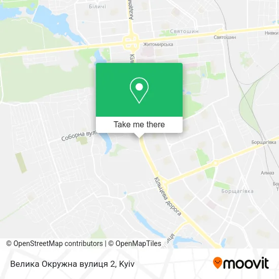 Карта Велика Окружна вулиця 2