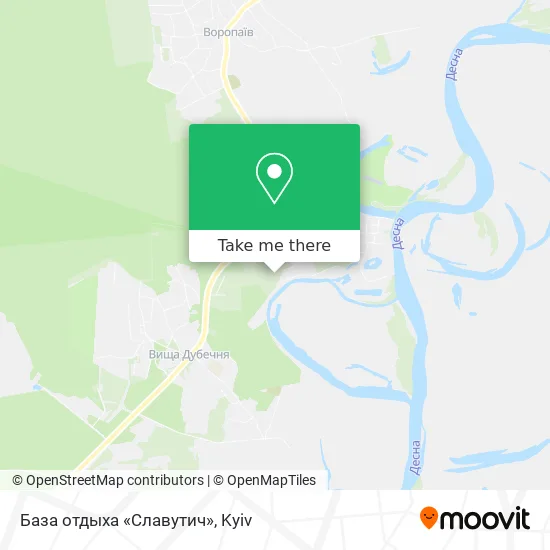 База отдыха «Славутич» map