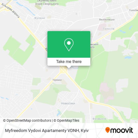 Карта Myfreedom Vydovi Apartamenty VDNH