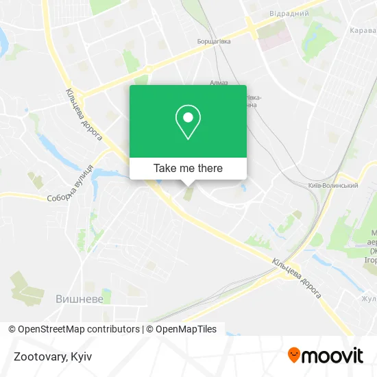 Карта Zootovary